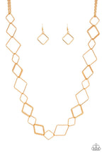 Load image into Gallery viewer, Paparazzi Backed Into A Corner - Gold Necklace
