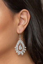 Load image into Gallery viewer, Paparazzi Boss Brilliance - White Earrings

