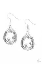 Load image into Gallery viewer, Paparazzi Grandmaster Shimmer - White Earrings
