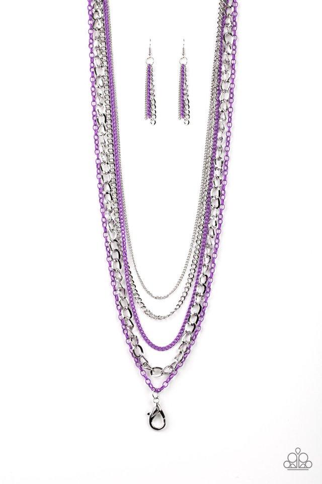 Industrial Vibrance - Purple Lanyard