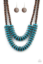 Load image into Gallery viewer, Paparazzi Dominican Disco - Blue Necklace
