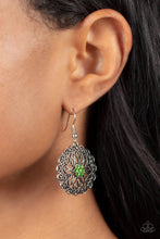 Load image into Gallery viewer, Paparazzi Flower Shop Sparkle - Green Earring
