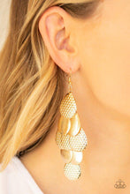 Load image into Gallery viewer, Paparazzi Chime Time - Gold Earrings
