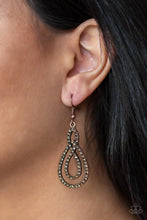 Load image into Gallery viewer, Paparazzi Sassy Sophistication - Copper Earring
