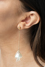 Load image into Gallery viewer, Paparazzi Keep Them In Suspense - Gold Earring
