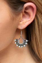 Load image into Gallery viewer, Paparazzi Gypsy Glitz - White Earrings
