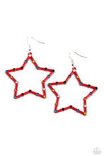Load image into Gallery viewer, Paparazzi Confetti Craze - Red Earrings
