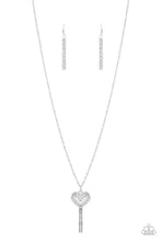 Load image into Gallery viewer, Paparazzi Unlock My Heart - Silver Necklace

