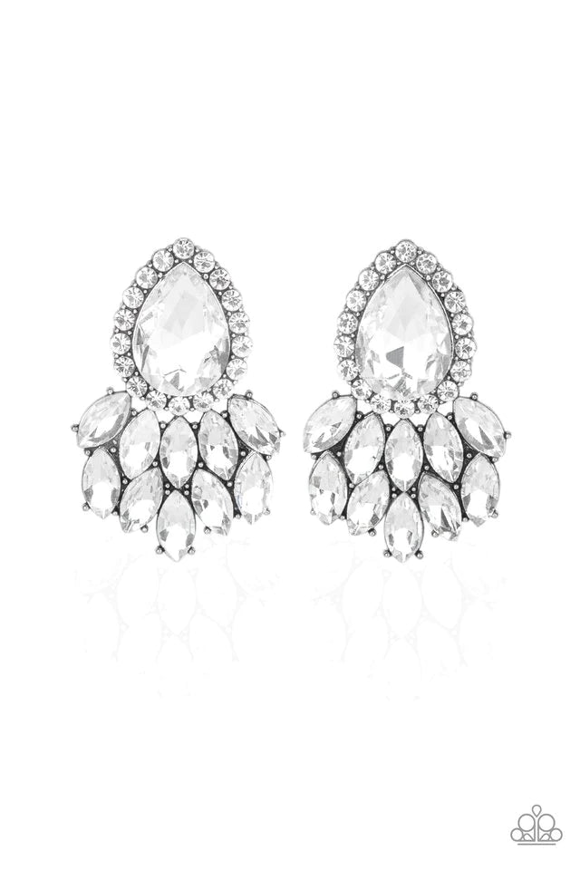 Paparazzi A Breath Of Fresh HEIR - White Earrings