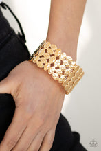 Load image into Gallery viewer, Paparazzi Tectonic Texture - Gold Bracelet
