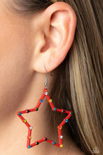 Load image into Gallery viewer, Paparazzi Confetti Craze - Red Earrings
