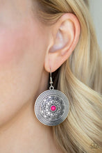 Load image into Gallery viewer, Paparazzi Karma Drama - Pink Earring
