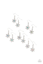 Load image into Gallery viewer, Paparazzi Starlet Shimmer Iridescent Snowflake Earring
