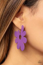Load image into Gallery viewer, Paparazzi Flower Power Fantasy - Purple Earring
