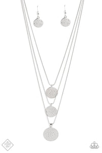 Paparazzi Caviar Charm - Silver Necklace