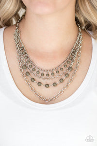 Paparazzi Ground Forces - Green Necklace