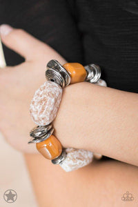 Paparazzi Glaze Of Glory - Brown Bracelet