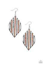 Load image into Gallery viewer, Paparazzi Leaf Motif  - Orange Earring
