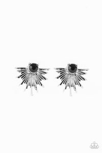 Paparazzi Starry Light - Black Earrings