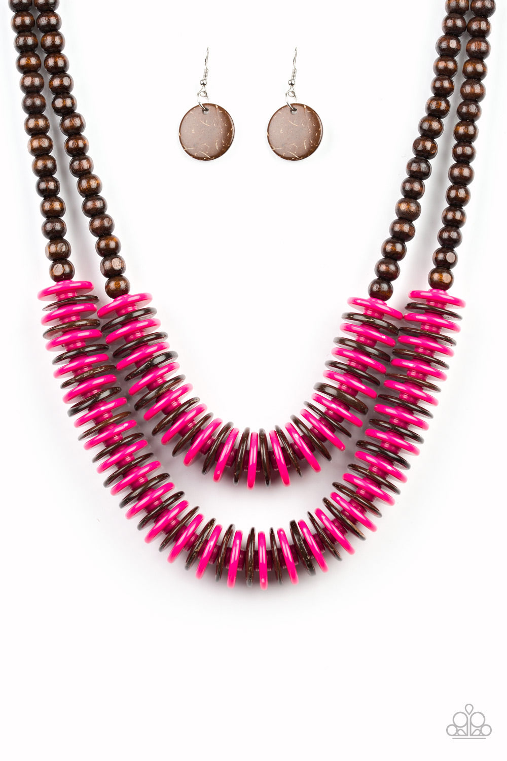 Paparazzi Dominican Disco - Pink Necklace