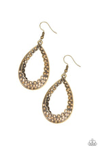 Load image into Gallery viewer, Paparazzi Royal Treatment - Brass Earrings
