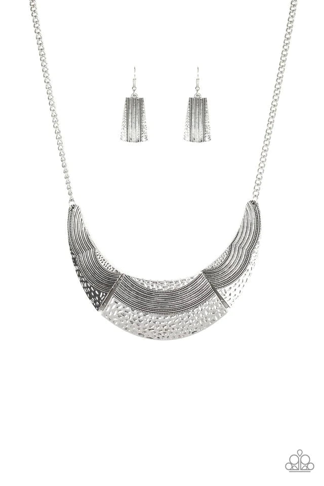 Paparazzi Utterly Untamable- Silver Necklace
