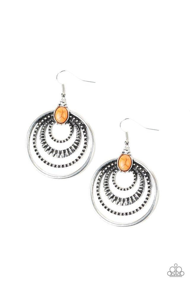 Paparazzi Southern Sol - Orange Earring