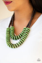 Load image into Gallery viewer, Paparazzi Dominican Disco - Green Necklace
