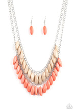 Load image into Gallery viewer, Paparazzi Beaded Boardwalk - Orange Necklace
