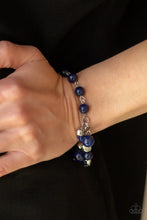 Load image into Gallery viewer, Paparazzi Glossy Glow - Blue Bracelet
