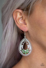 Load image into Gallery viewer, Paparazzi Instant Reflect - Green Earring
