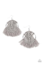 Load image into Gallery viewer, Paparazzi All About Macrame- Silver Earring
