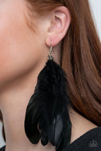 Load image into Gallery viewer, Paparazzi I Boa To No One - Black Earring
