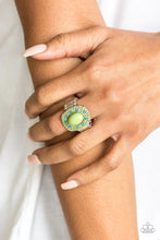 Load image into Gallery viewer, Paparazzi Colorfully Rustic - Green Ring
