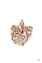 Load image into Gallery viewer, Paparazzi Banded Butterflies - Copper Ring
