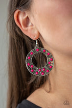 Load image into Gallery viewer, Paparazzi San Diego Samba - Pink Earring
