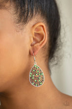 Load image into Gallery viewer, Paparazzi Dazzling Dew - Green Earring
