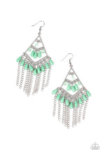 Load image into Gallery viewer, Paparazzi Trending Transcendence - Green Earring
