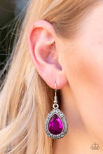 Load image into Gallery viewer, Paparazzi Grandmaster Shimmer - Pink Earring
