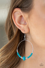 Load image into Gallery viewer, Paparazzi Retro Rural - Blue Earrings
