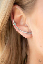 Load image into Gallery viewer, Paparazzi Sleekly Shimmering - White Earrings
