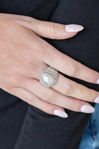 Paparazzi Glittering Go Getter - White Ring