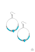 Load image into Gallery viewer, Paparazzi Retro Rural - Blue Earrings
