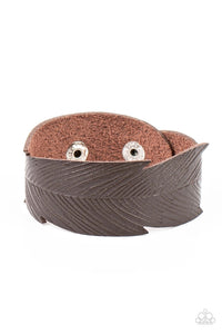 Paparazzi Whimsically Winging It - Brown Bracelet