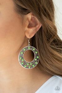 Paparazzi San Diego Samba - Green Earring